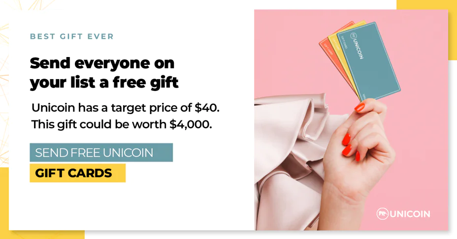 Unicoin is Offered as the Perfect Gift for This Holiday Season: Free, Valuable, and Unique